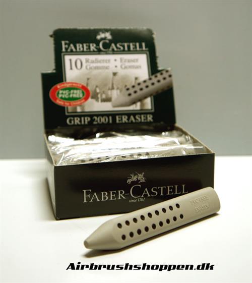 Viskelæder Grip 2001 eraser, blyant form grå Faber Castell 
